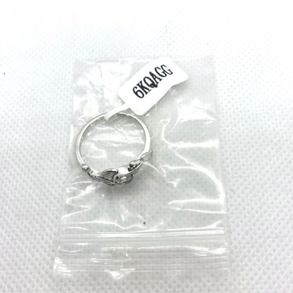 Size 7 925 Round CZ Floral Ring - Picture 10 of 12